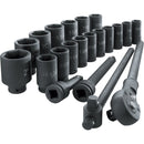 Trusa profesionala chei tubulare hexagonale cu antrenor, 3/4" 20 piese