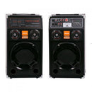 Set 2 boxe active, Bass Puternic, Amplificator, Lumini pe bass, Bluetooth, USB, AUX IN, CARD SD, 240W RMS
