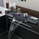 Chiuveta Bucatarie Premium Multifunctinala, Inteligenta, Display Digital, Cascada, Tocator, Spalator Pahare, Dozator Detergent, Alimentare hidroelectrica