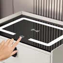 Noptiera Inteligentă Multifunctionala, iluminare LED tactil, incarcare wireless si USB, boxa Bluetooth, 2 sertare