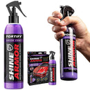 Kit Ceara ceramica auto pentru protectie raze UV, strat hidrofob, laveta microfibra