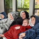 Patura cu maneci stil hanorac cu gluga si buzunar Huggle Hoodie, Marime universala