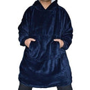 Patura cu maneci stil hanorac cu gluga si buzunar Huggle Hoodie, Marime universala