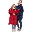 Patura cu maneci stil hanorac cu gluga si buzunar Huggle Hoodie, Marime universala