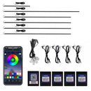 Kit 18 in 1 lumini ambientale auto RGB acrilic, dinamic, wireless