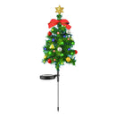 Lampa solara de Craciun LED, tip brad, multicolor