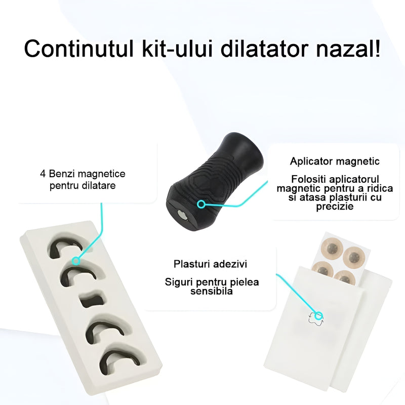 Plasturi nazali magnetici, Marimi Diferite, Pentru imbunatatirea respiratiei