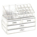 Organizator de cosmetice cu 4 sertare si compartimente multiple
