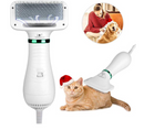 Perie cu feon 2 in 1 pentru animale, functie uscator de par
