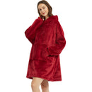 Patura cu maneci stil hanorac cu gluga si buzunar Huggle Hoodie, Marime universala