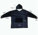 Patura cu maneci stil hanorac cu gluga si buzunar Huggle Hoodie, Marime universala